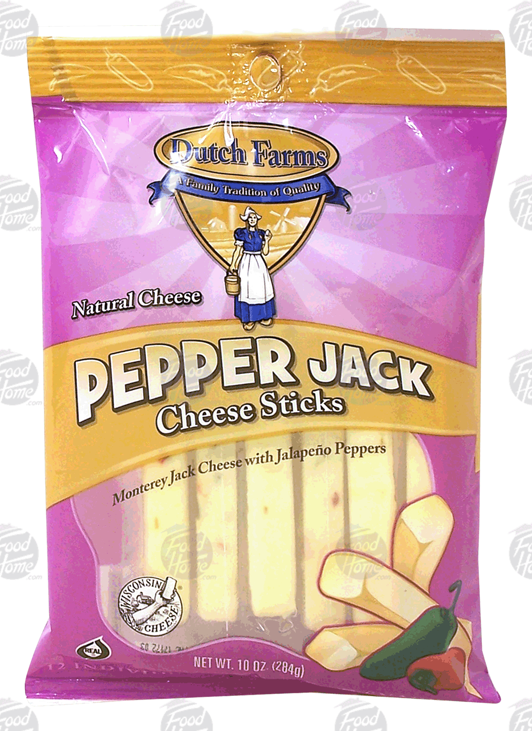 Dutch Farms  pepper jack cheese sticks, 12-individually wrapped Full-Size Picture